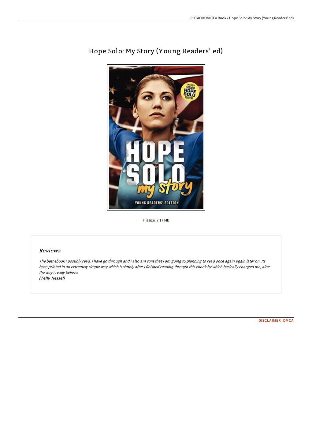 Read Ebook « Hope Solo: My Story (Young Readers' Ed) » IKY3ULRXHNMP