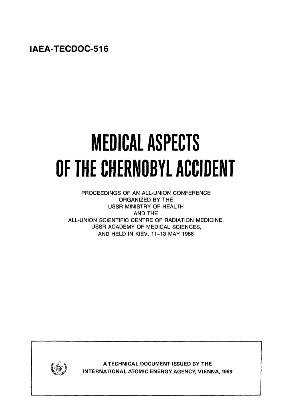 Medical Aspects Chernobye Ofth L Accident