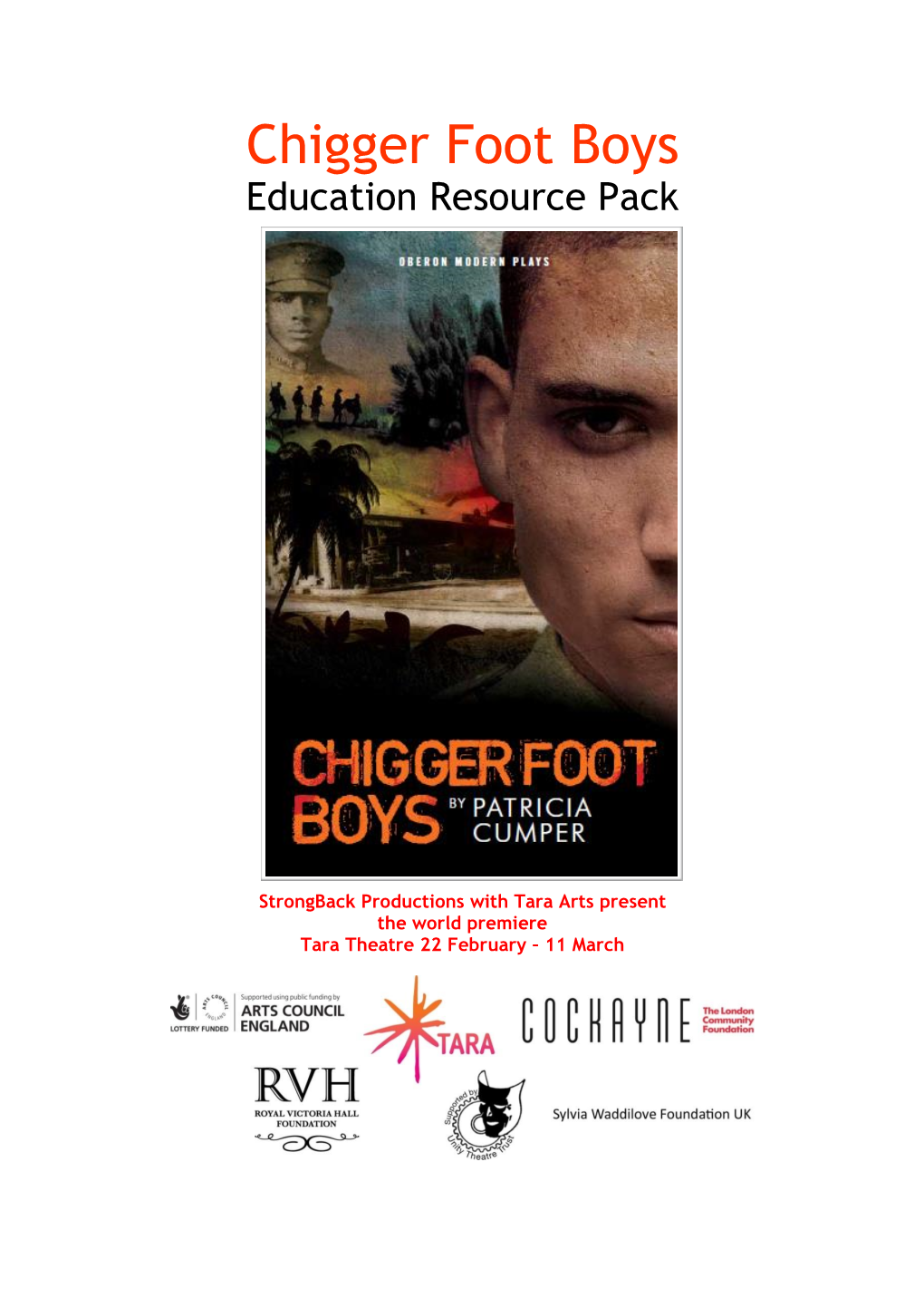 Chigger Foot Boys Education Resource Pack