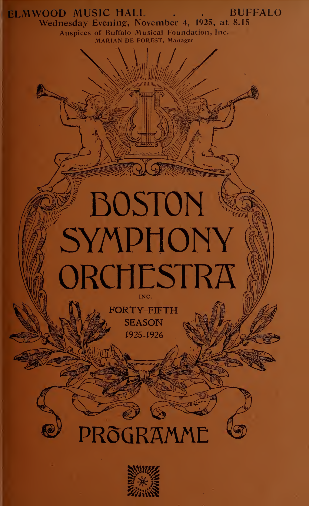 Boston Symphony Orchestra Concert Programs, Season 45,1925