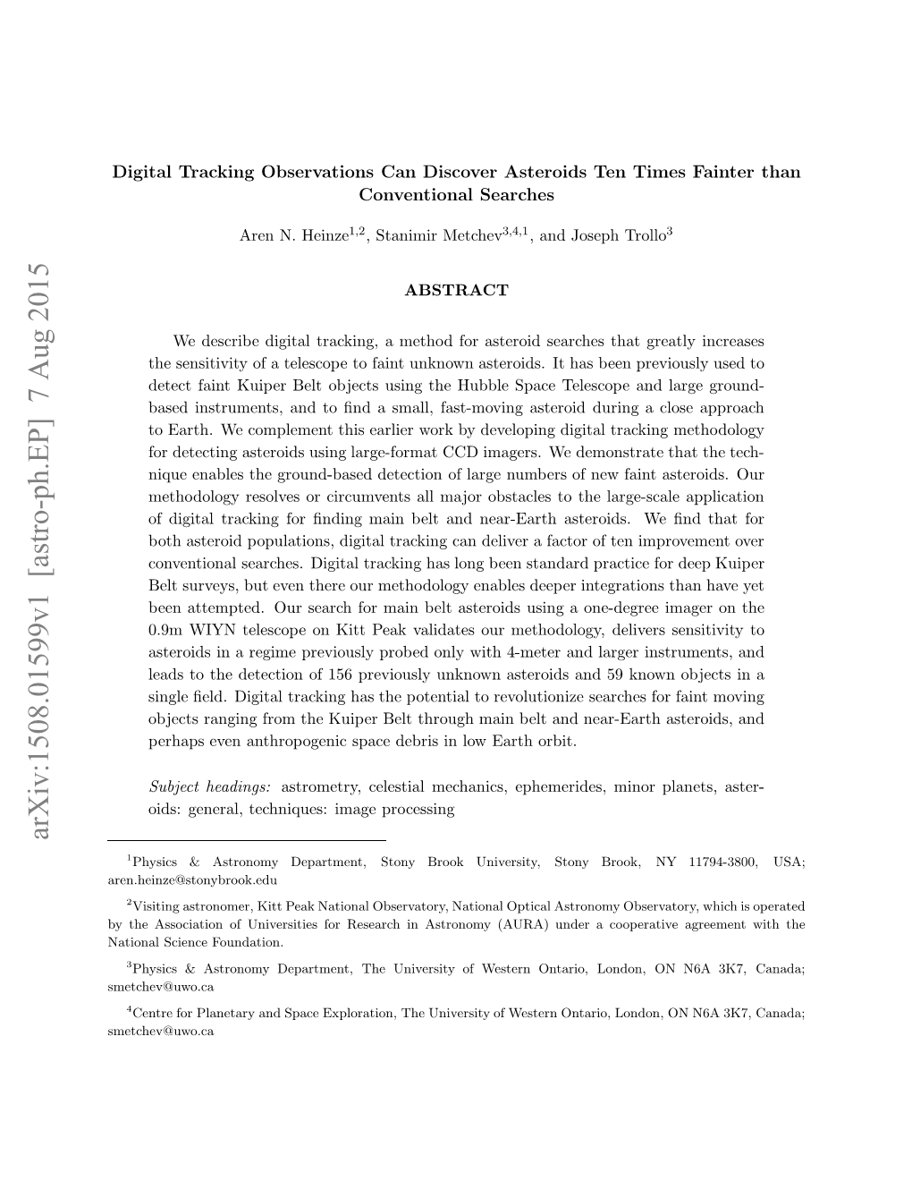 Digital Tracking Observations Can Discover Asteroids Ten Times