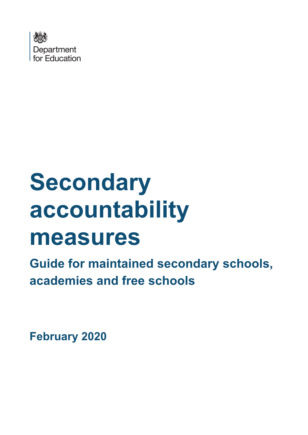 Secondary Accountability Measures Guidance Feb 2020
