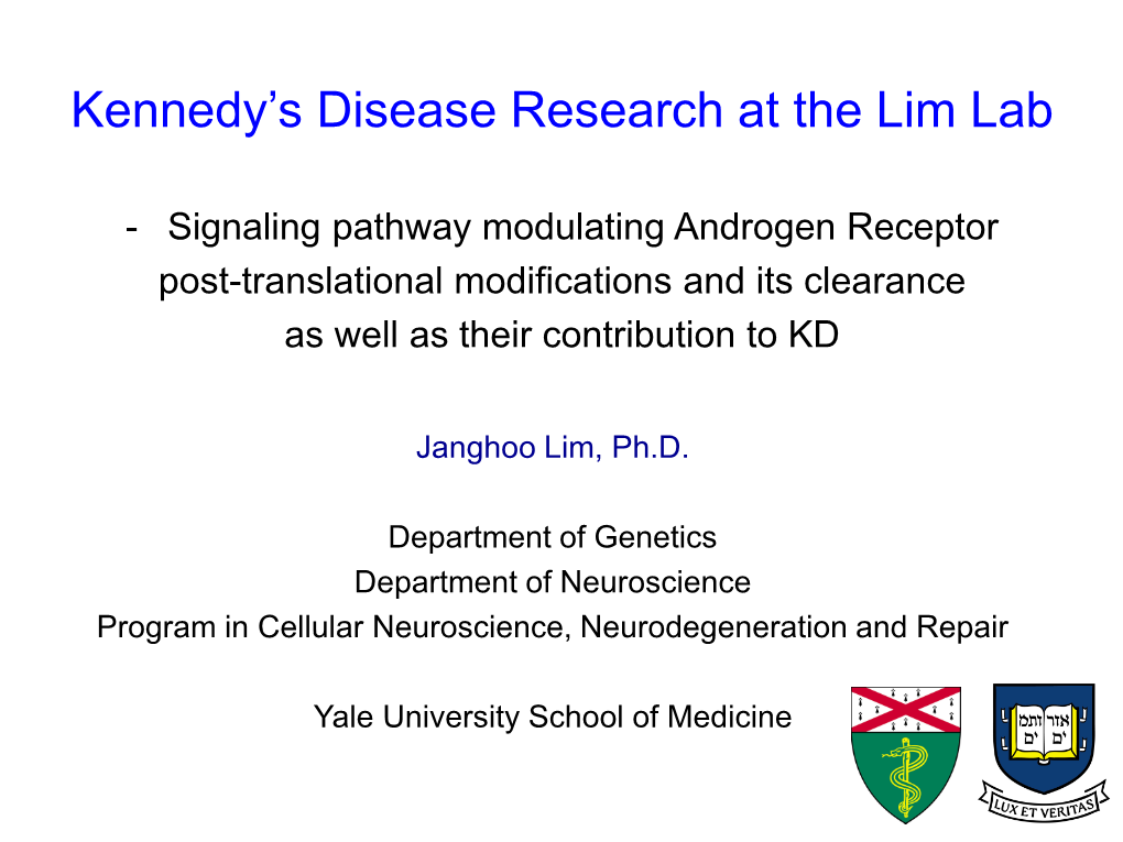 Androgen Receptor Modifications