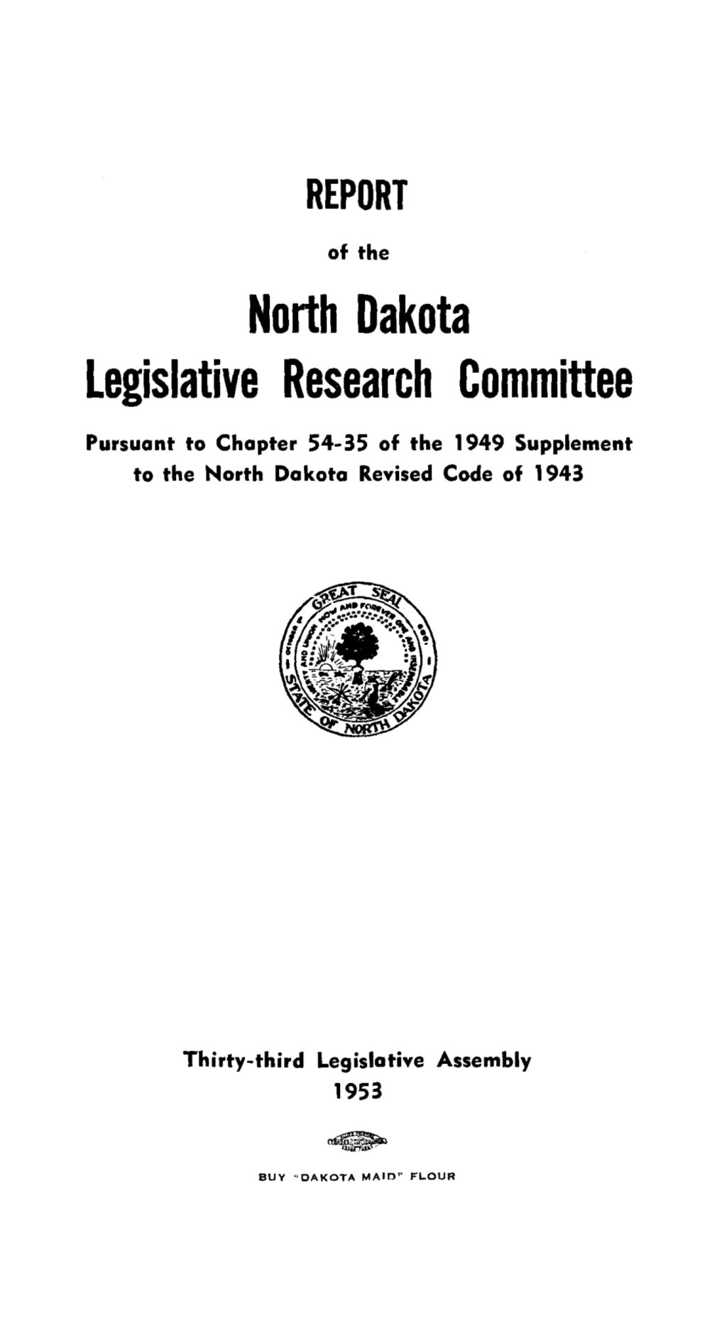 1953 Legislative Research Committee