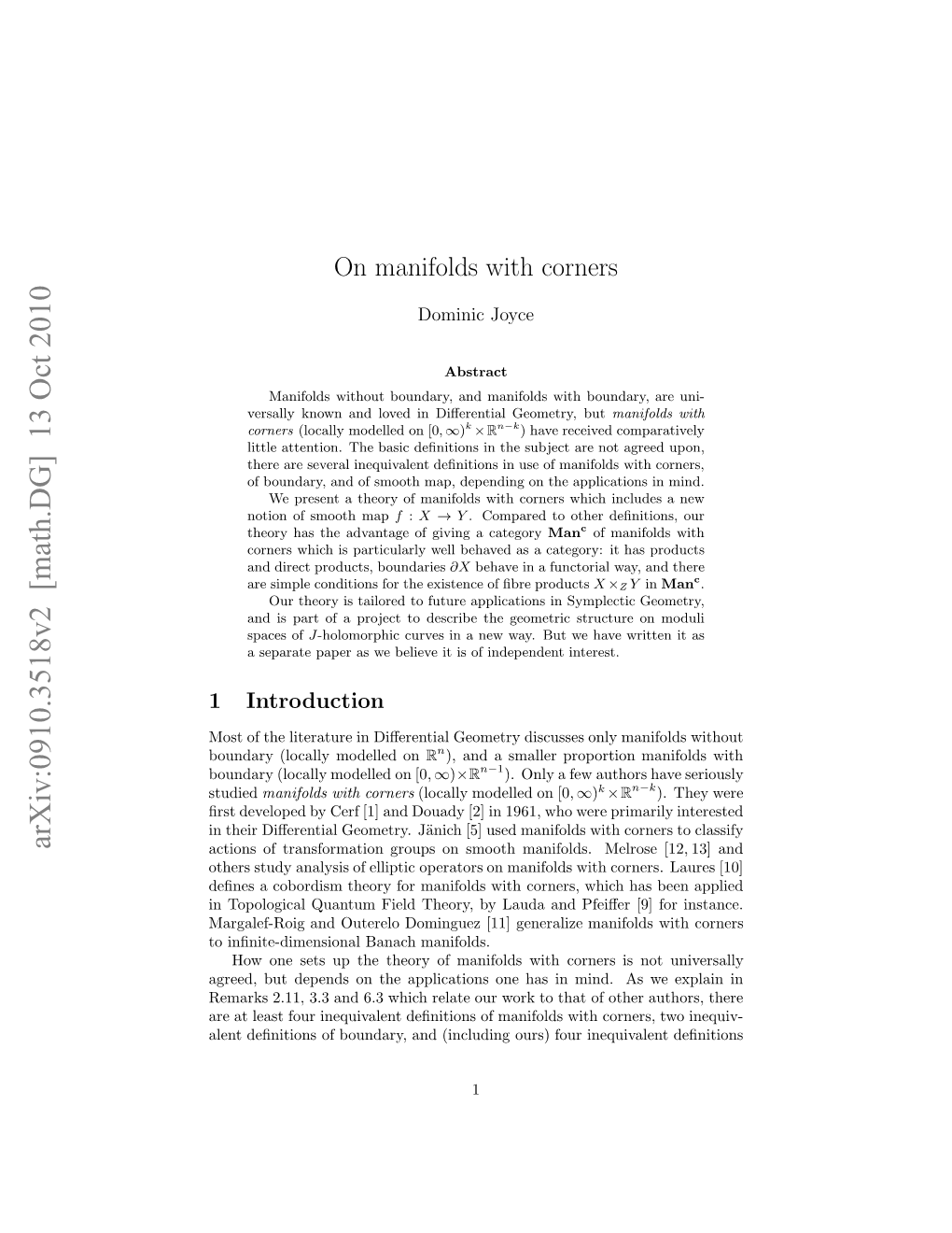 On Manifolds with Corners, and Orientations on ﬁbre Products of Manifolds