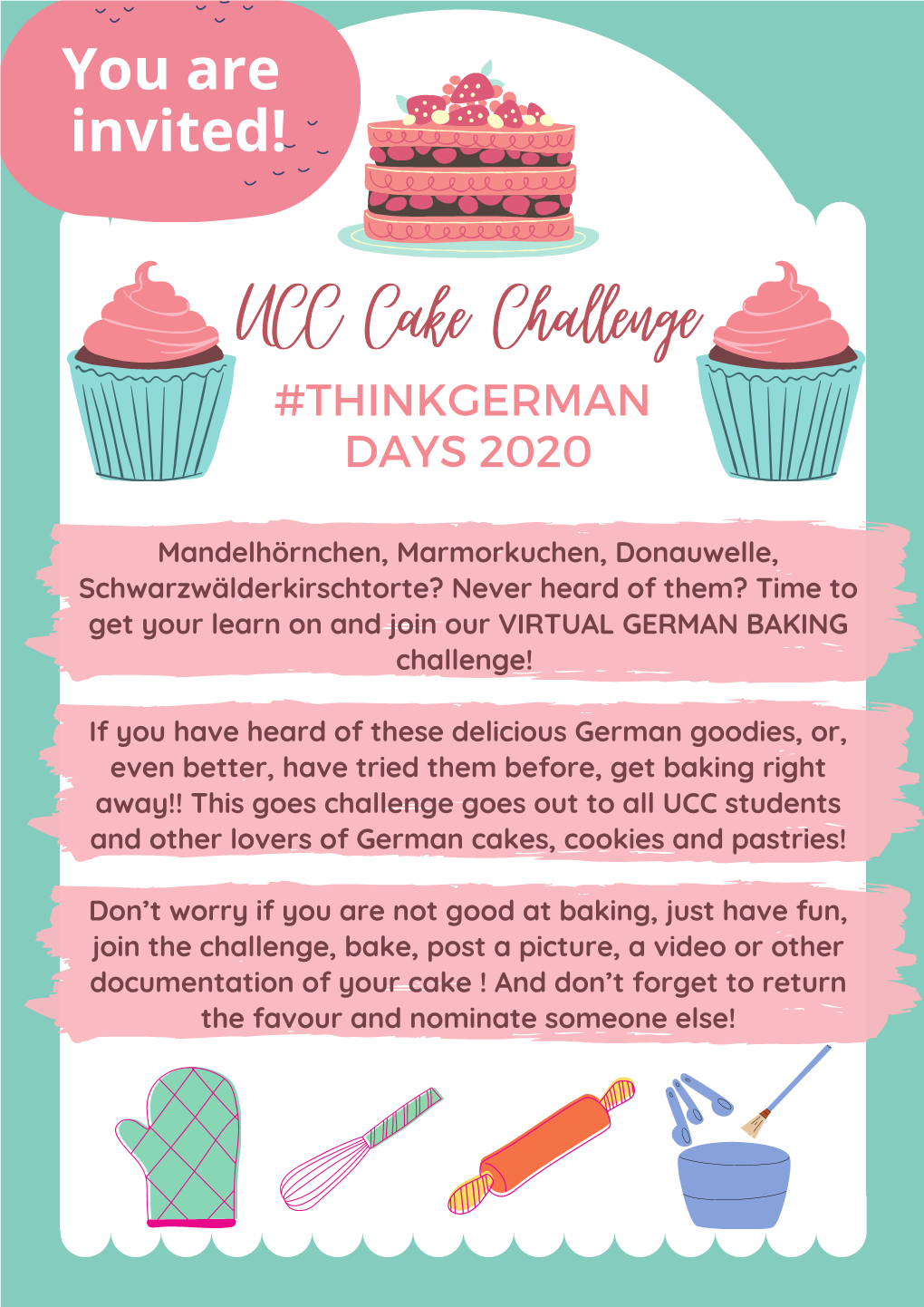UCC Cake Challenge #THINKGERMAN DAYS 2020
