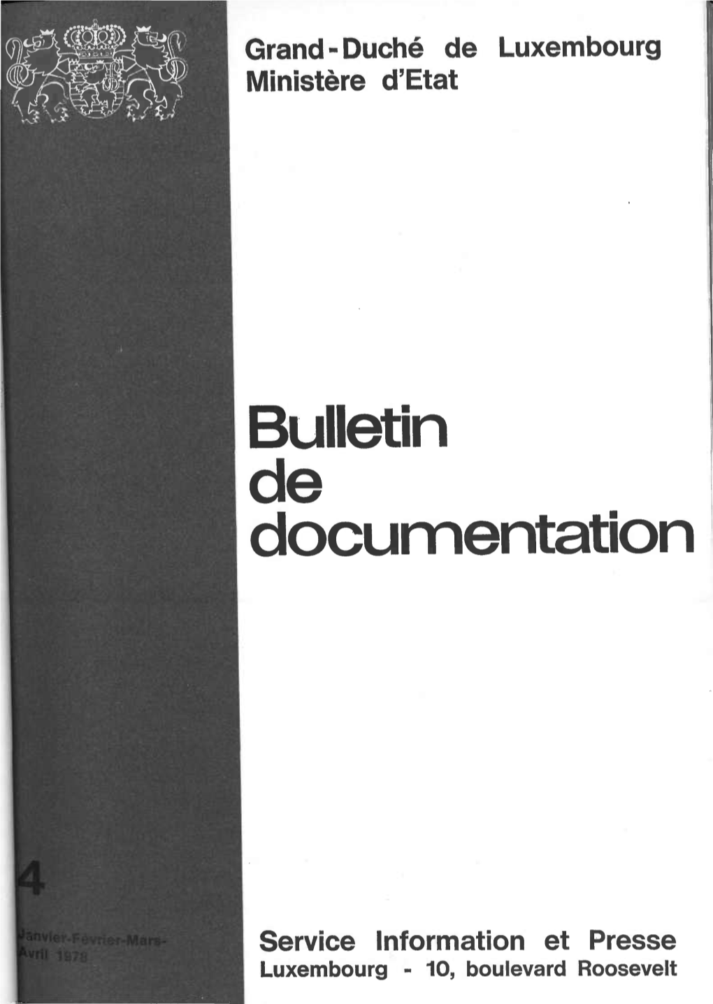 Bulletin De Documentation