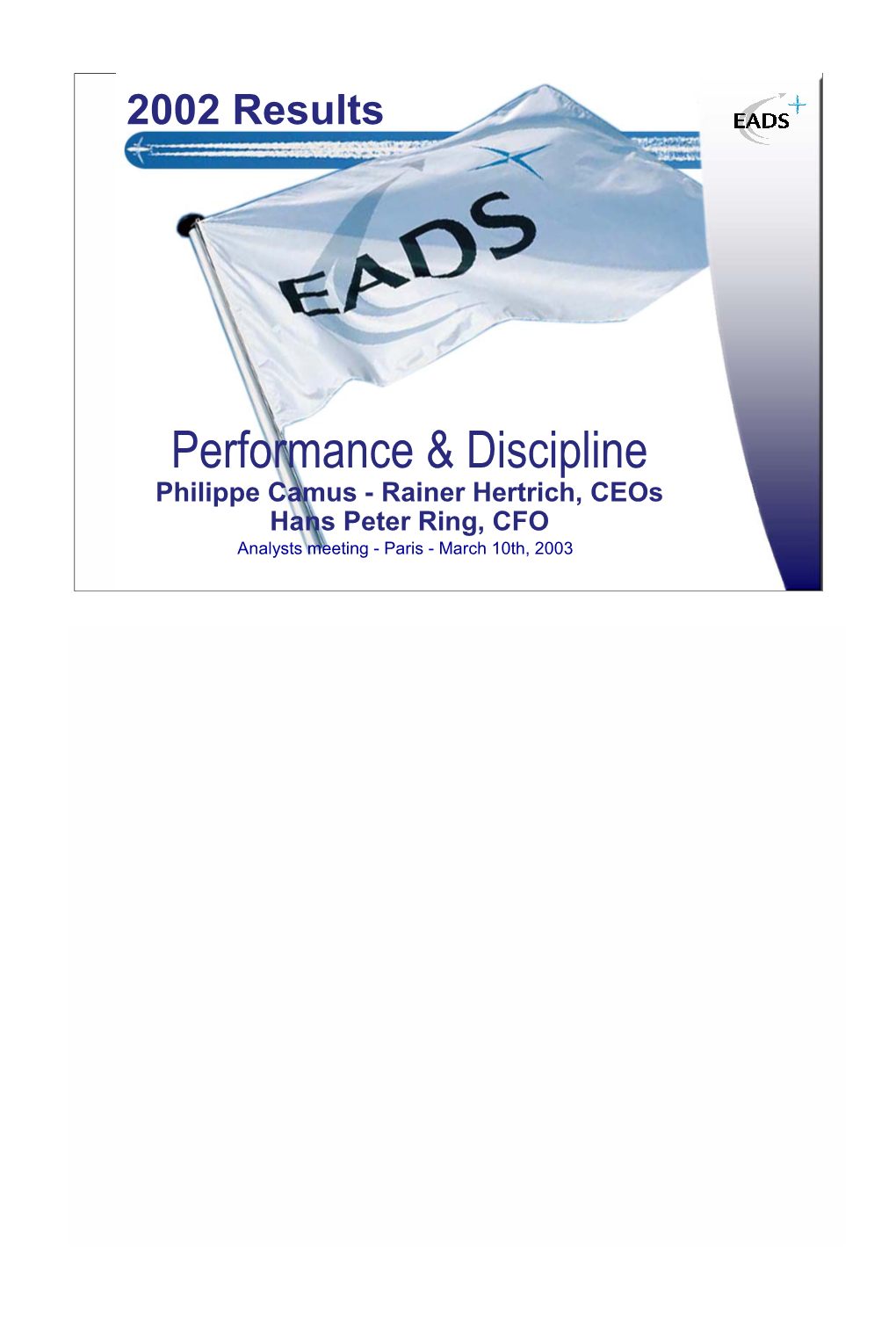Performance & Discipline
