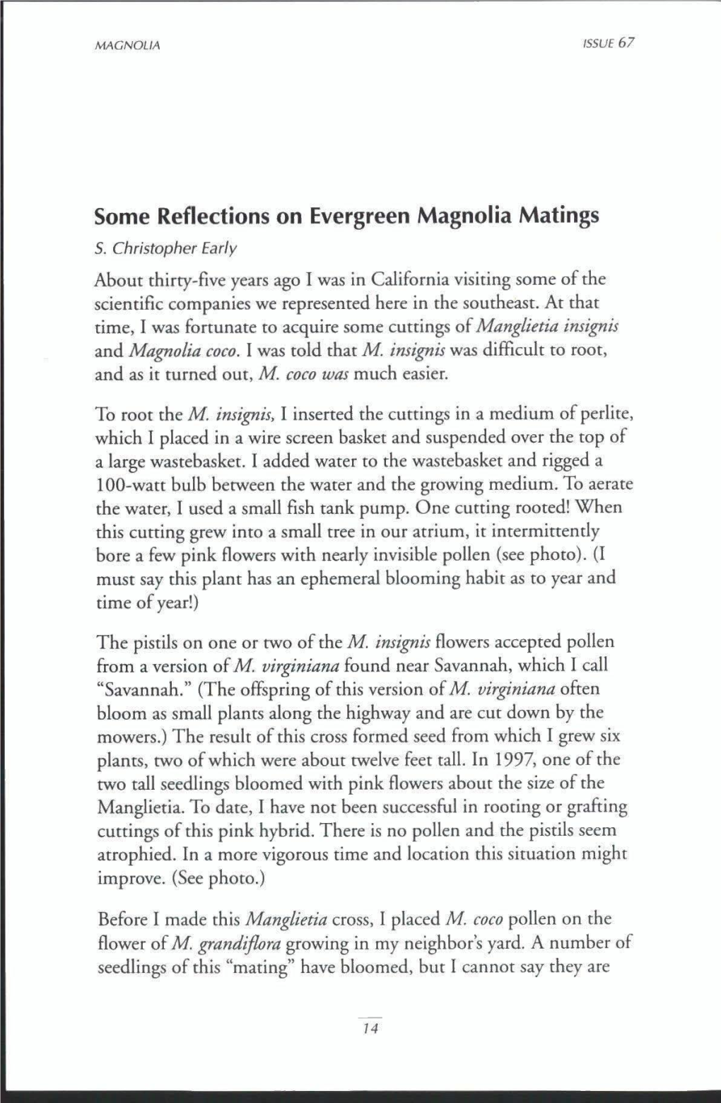 Issue 67 16-19 Some Reflections on Evergreen