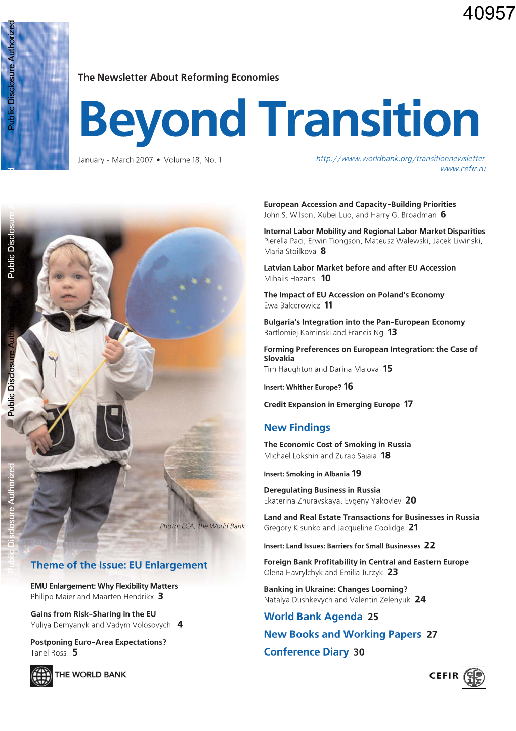 Beyond Transition