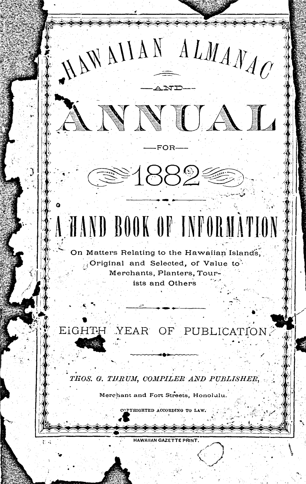 Hawaiian Almanac 1882.Pdf