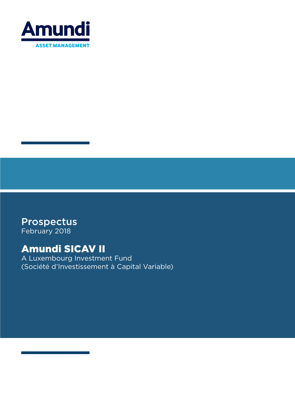 Prospectus Amundi SICAV II