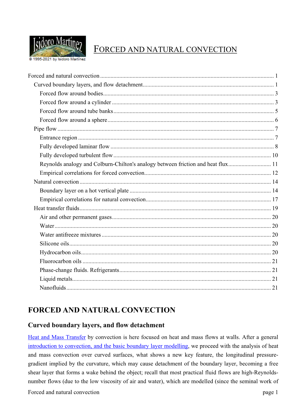 Forced and Natural Convection