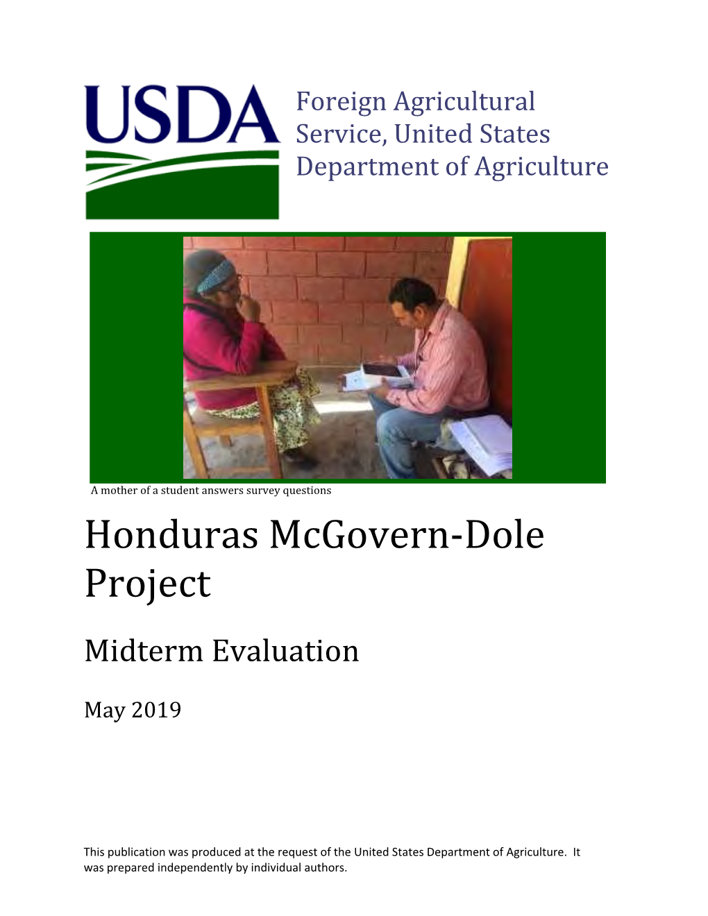 Honduras Mcgovern-Dole Project