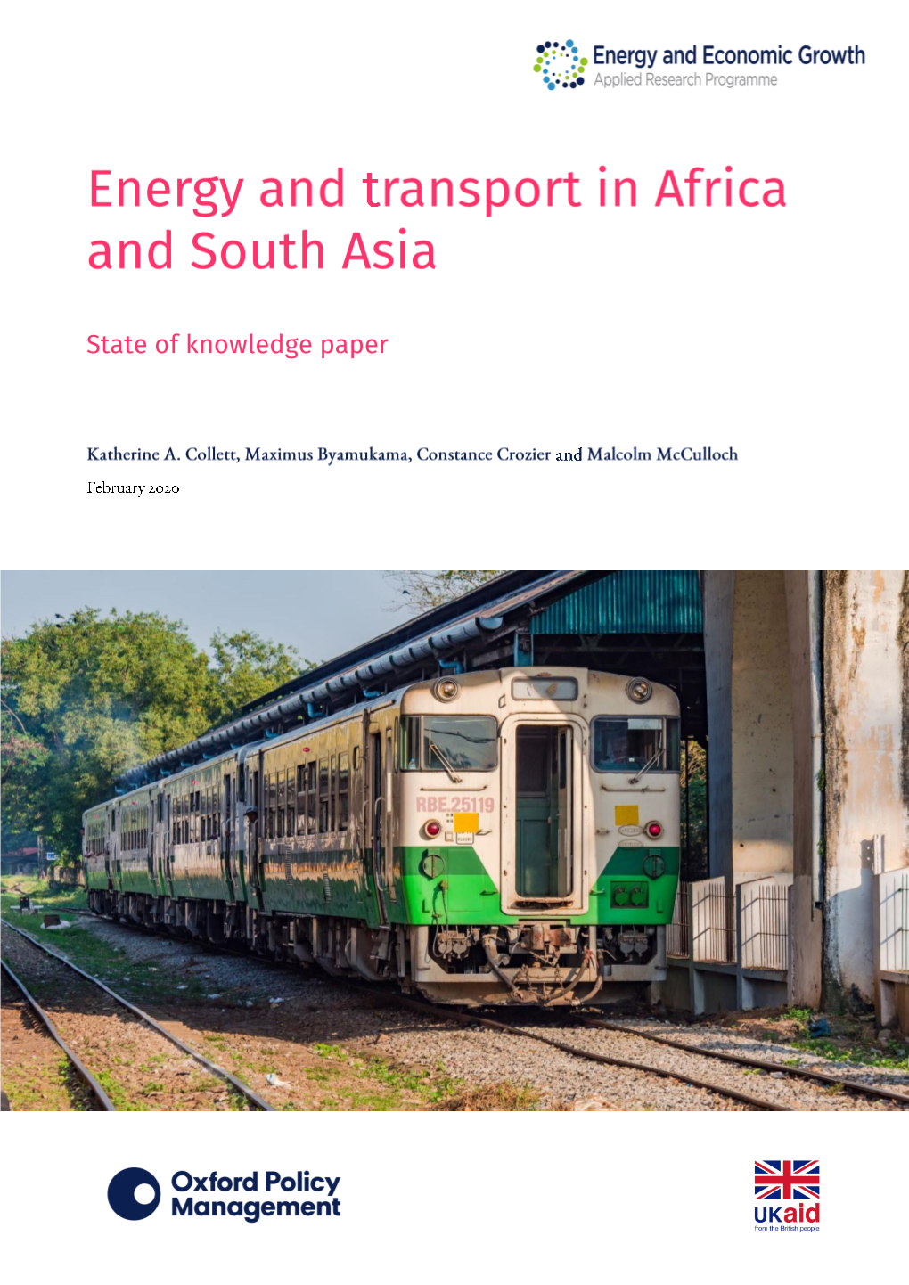 Energy and Transport in Africa and South Asia