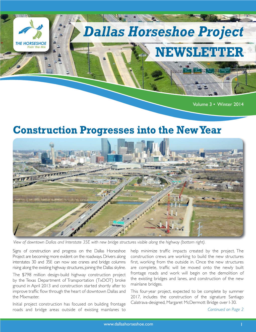 Dallas Horseshoe Project NEWSLETTER