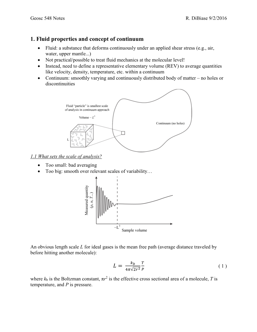 Geosc 548 Notes R. Dibiase 9/2/2016