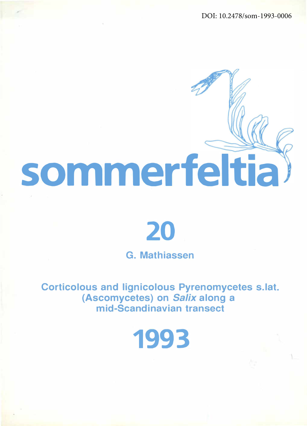 Sommerfeltia 20 G