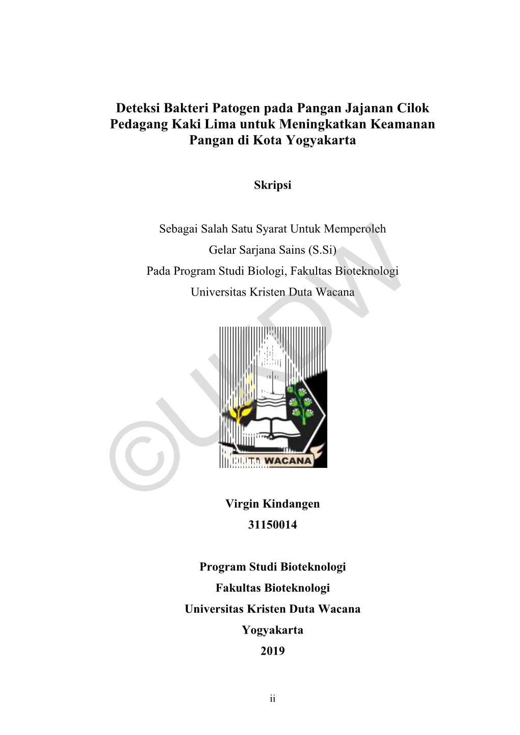 Deteksi Bakteri Patogen Pada Pangan Jajanan Cilok Pedagang Kaki Lima Untuk Meningkatkan Keamanan Pangan Di Kota Yogyakarta