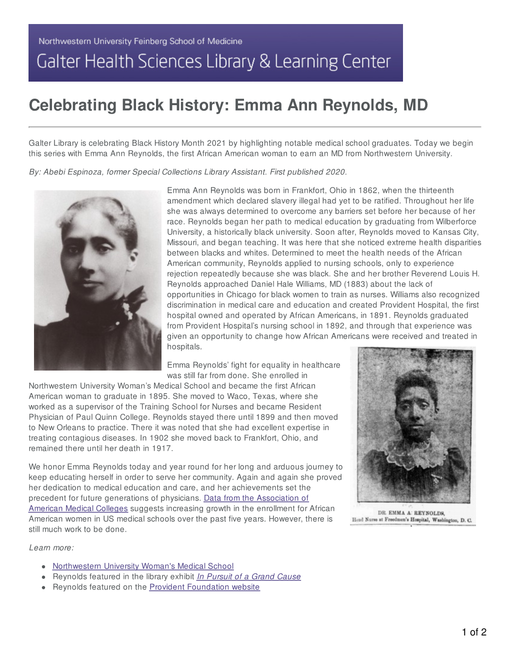 Emma Ann Reynolds, MD