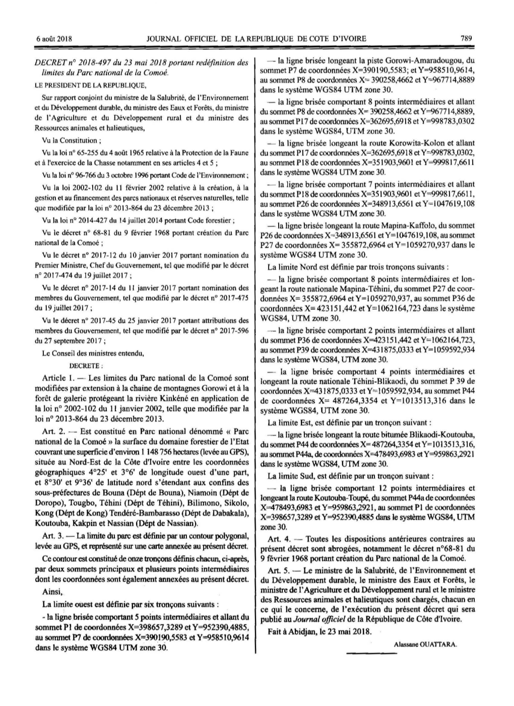 2018-05-23 D2018-497 Limites PN Comoé.Pdf