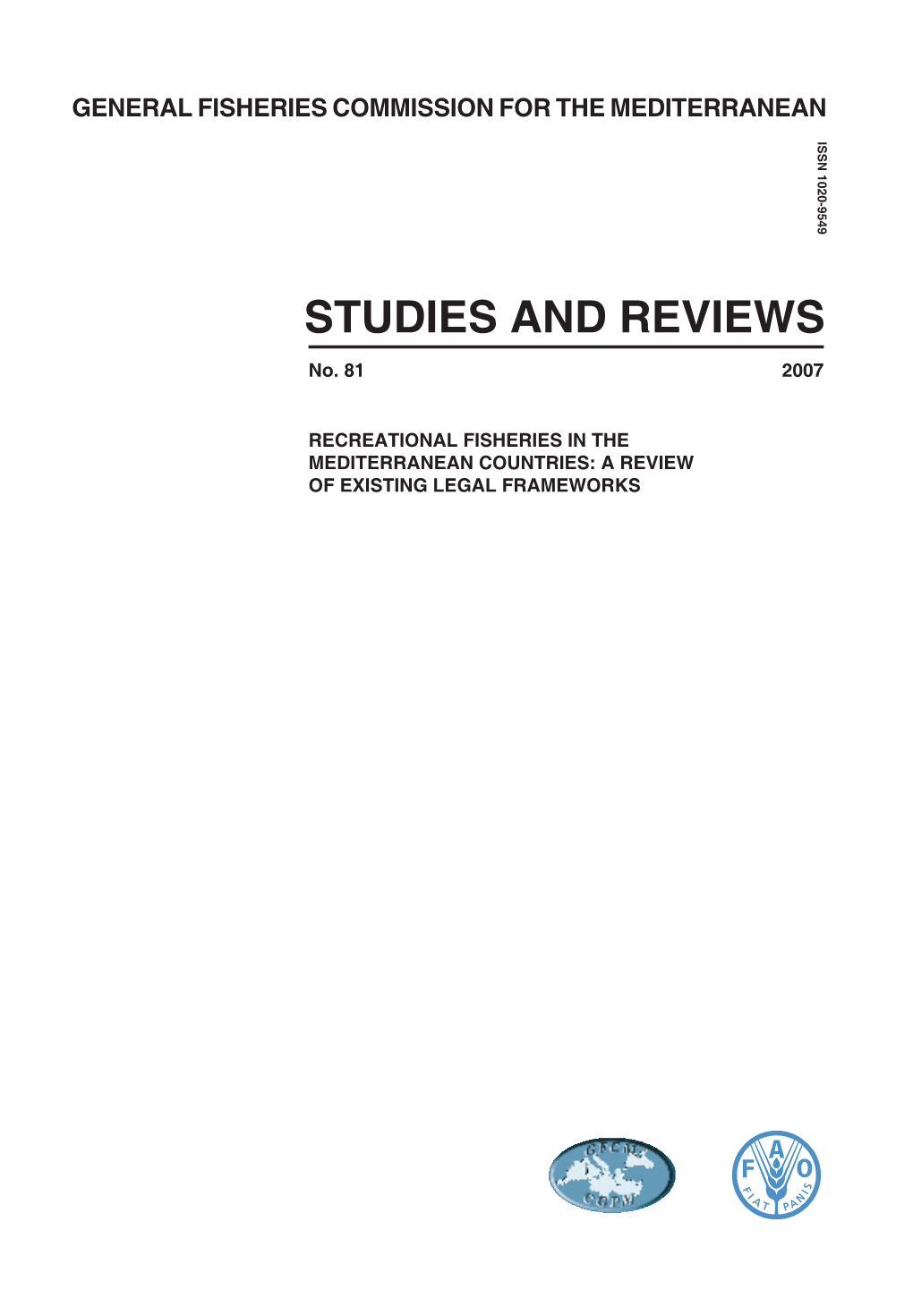 Studies and Reviews N.81