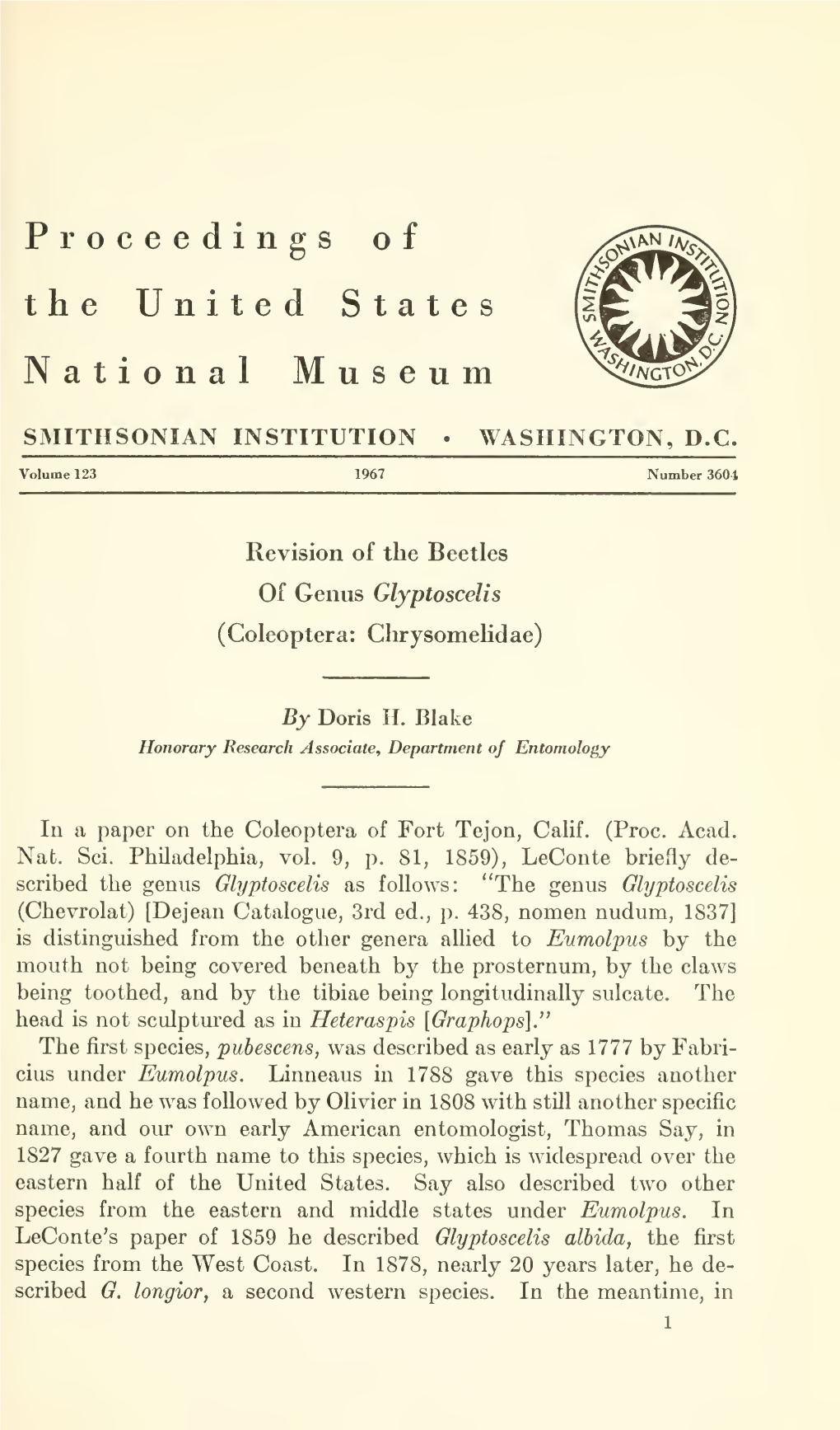 Proceedings of the United States National Museum