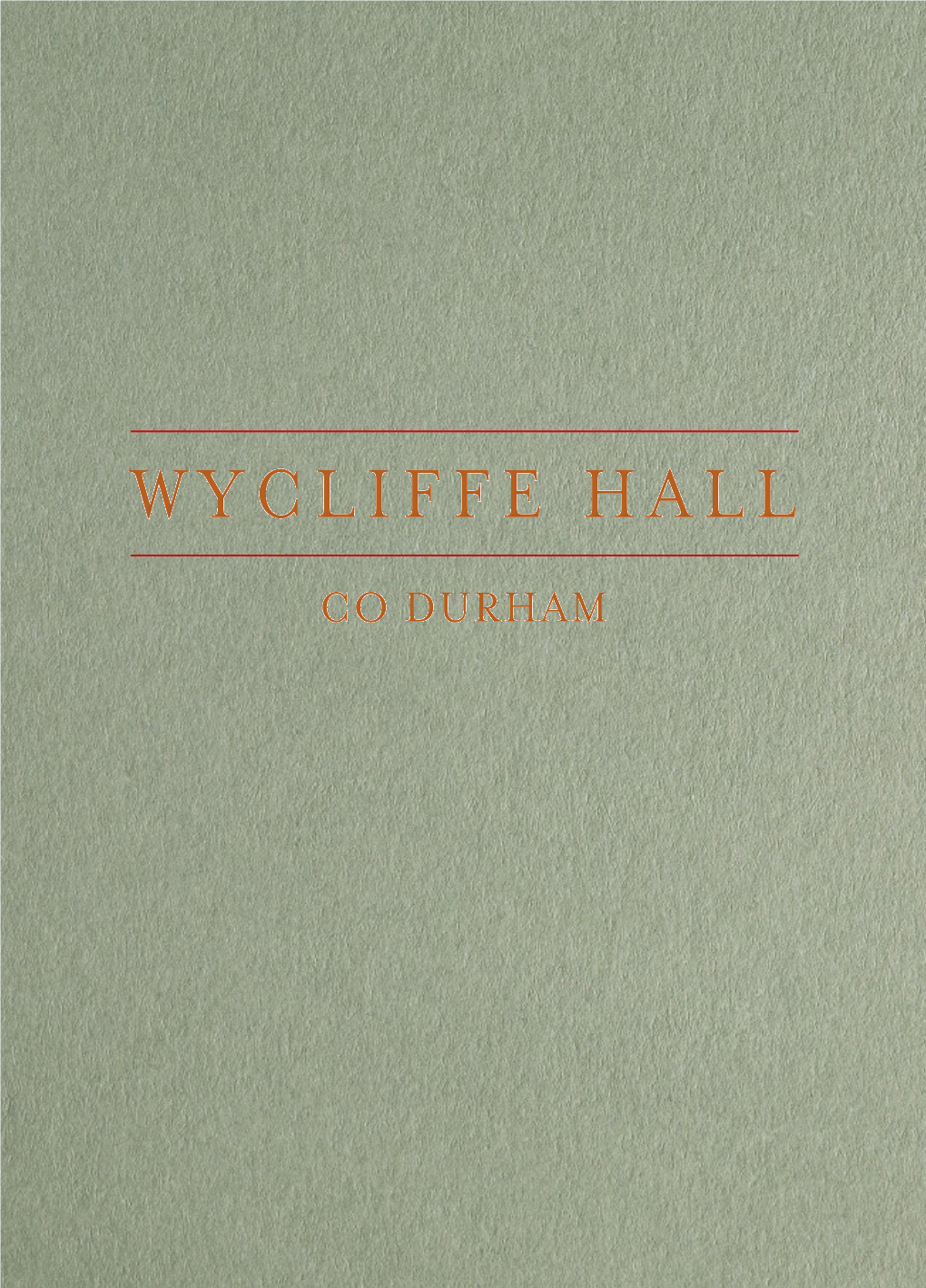 Wycliffe Hall