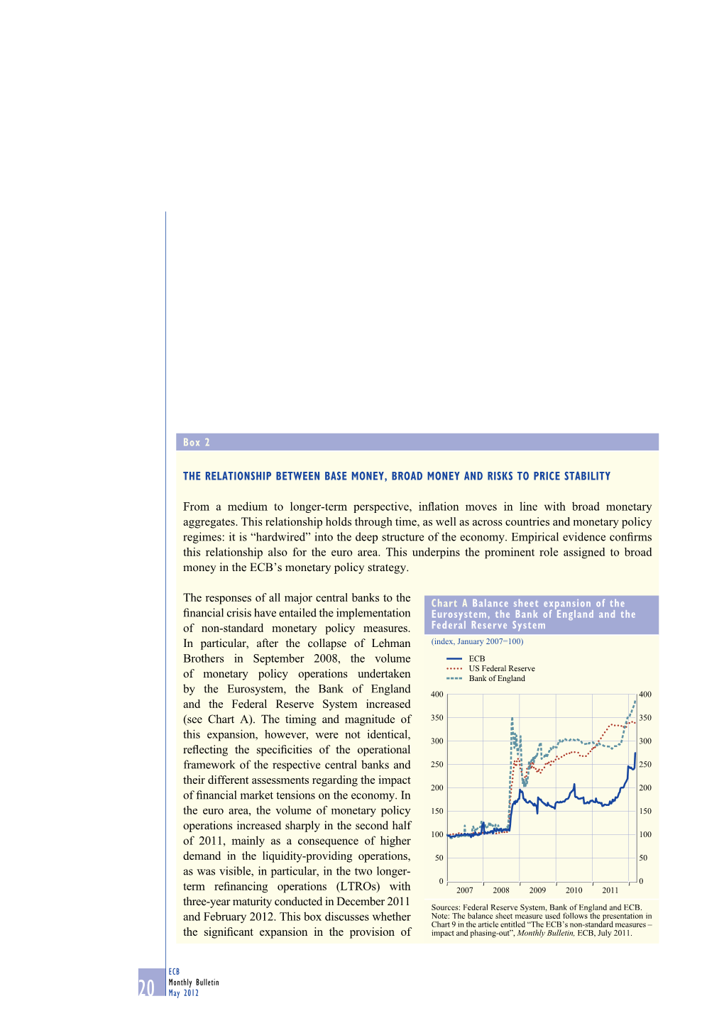 The Relationship Between Base Money, Broad Money and Risks to Price Stability