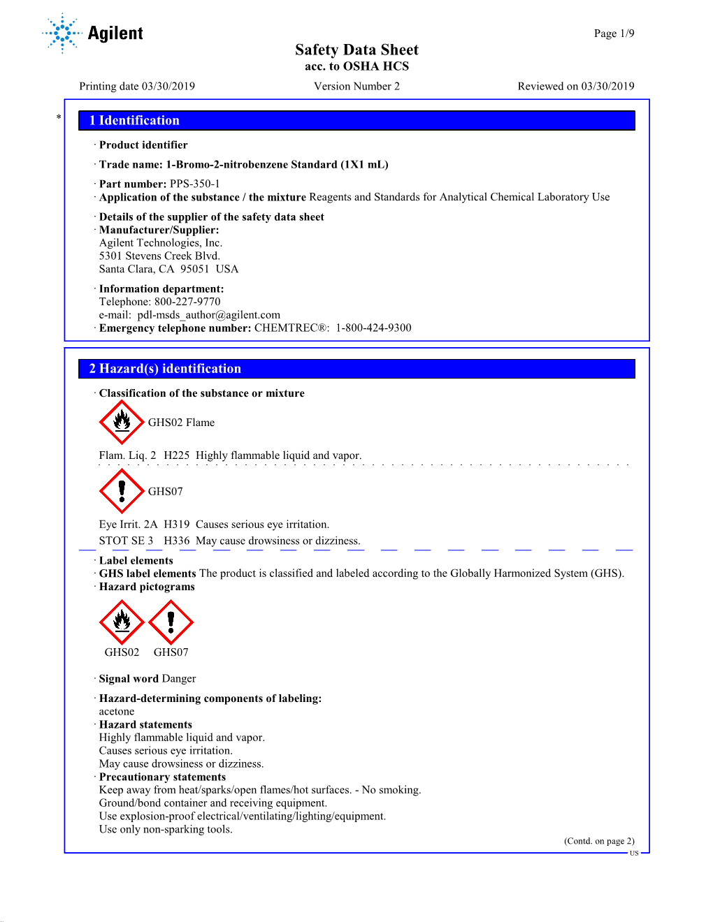 1-Bromo-2-Nitrobenzene Standard