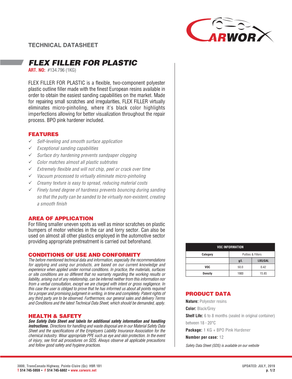 Flex Filler for Plastic Art