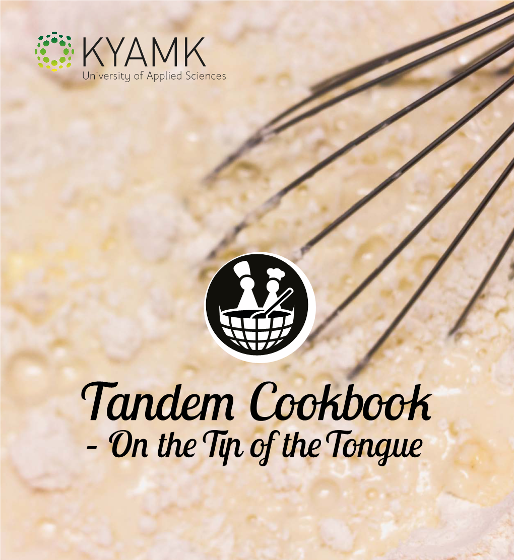 Tandem Cookbook – on the Tip of the Tongue Kouvola, Finland 2015