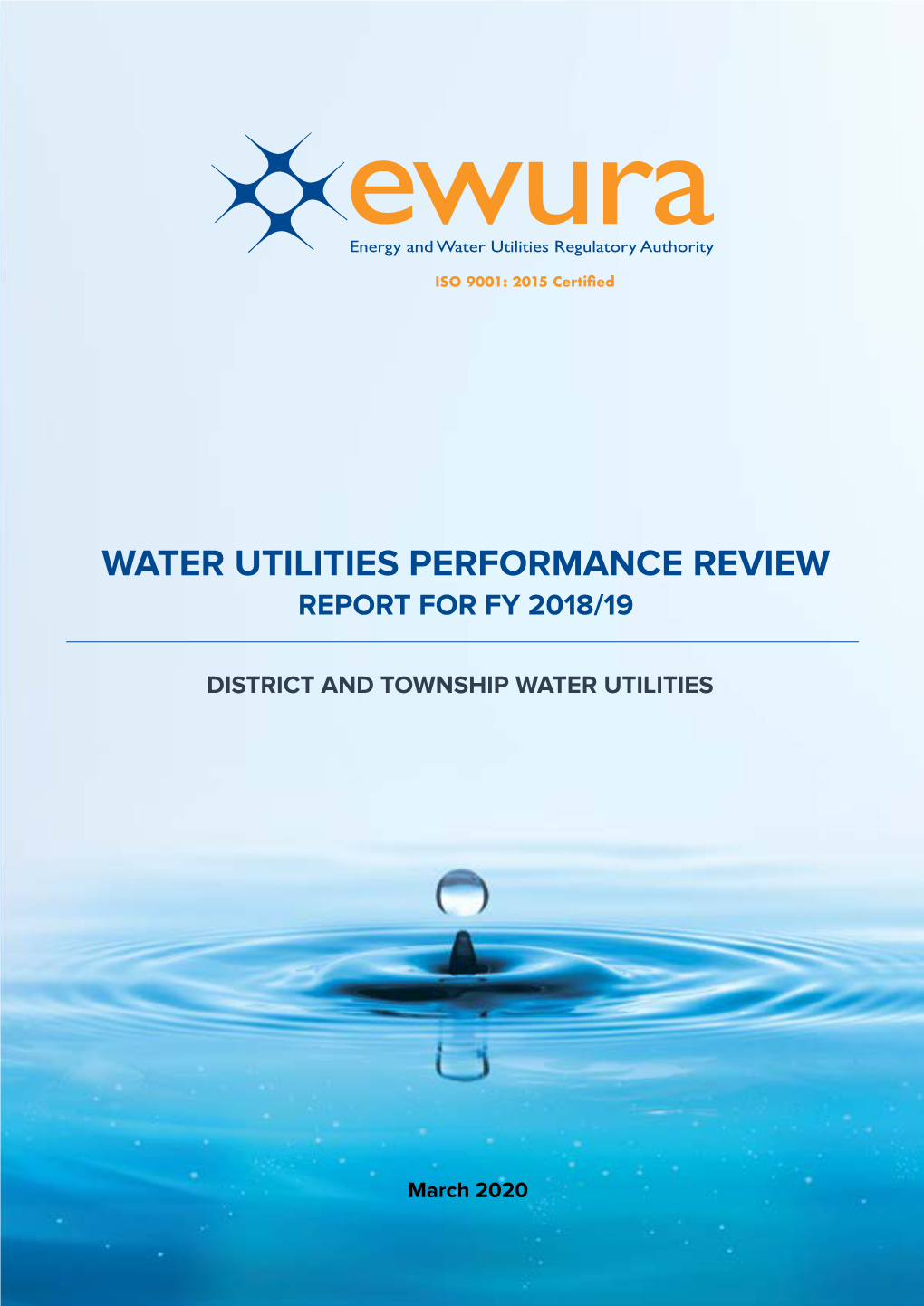 Water Utilities Performance Review Report for Fy 2018/19