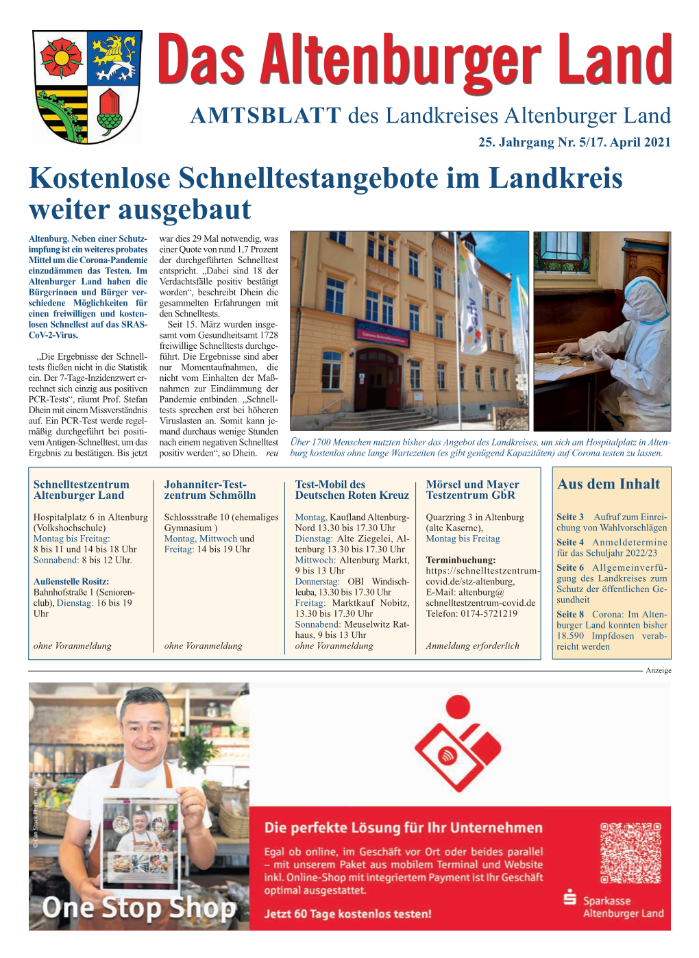 Amtsblatt Nr. 5 Am 17. April 2021