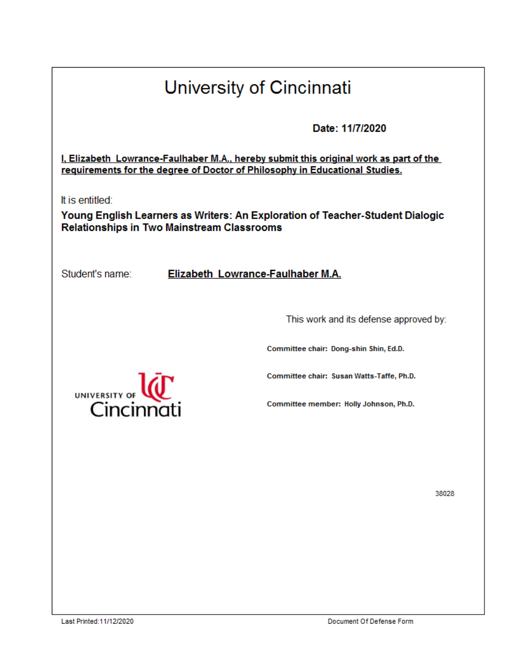 Young English Learners As Writers: an Exploration of Teacher-Student Dialogic Relationships in Two Mainstream Classrooms