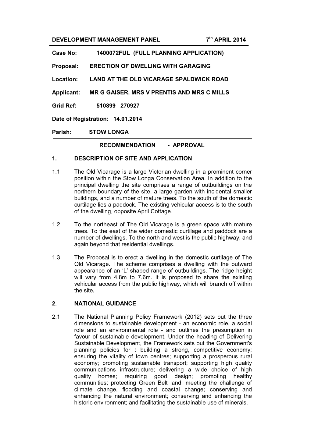 1400072Ful (Full Planning Application)