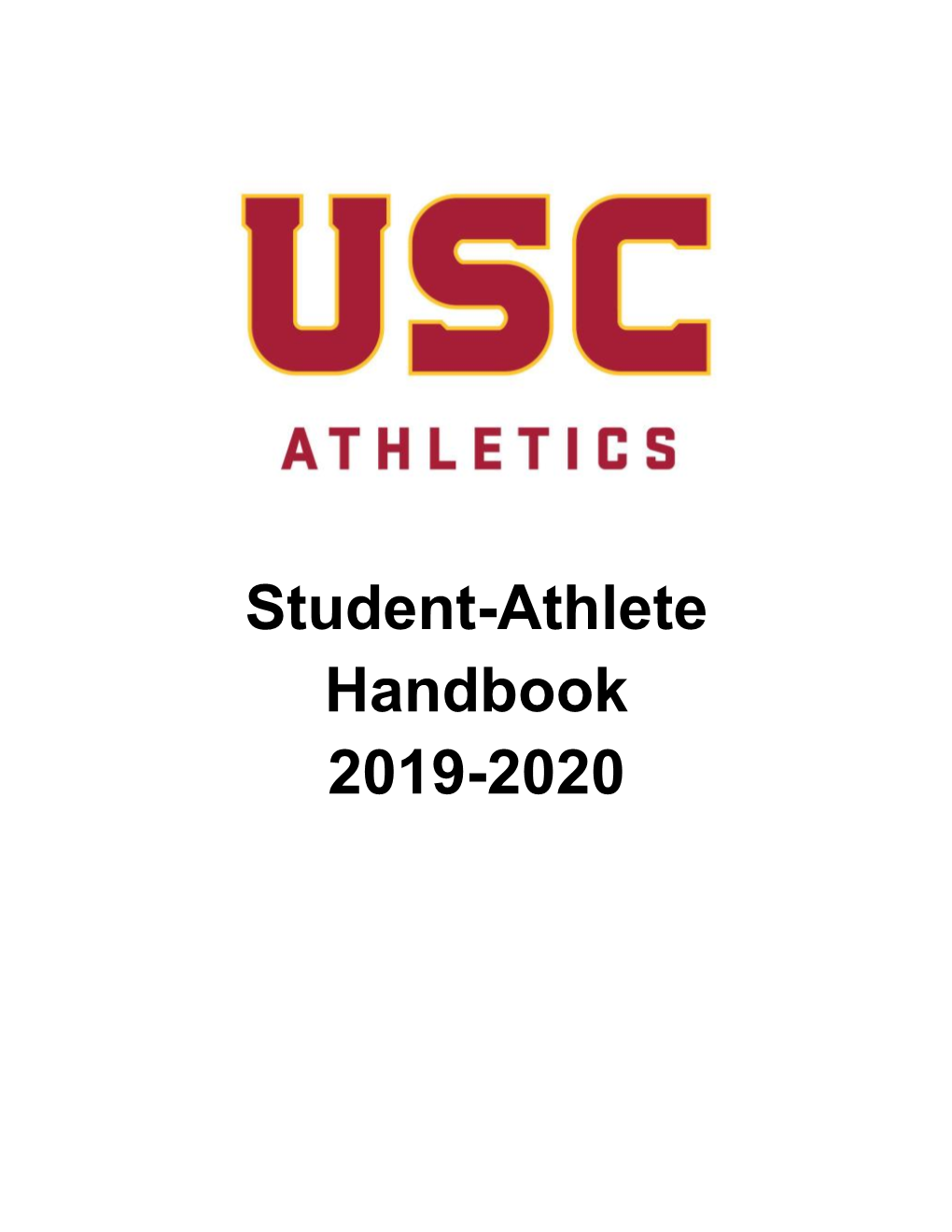 Student-Athlete Handbook 2019-2020