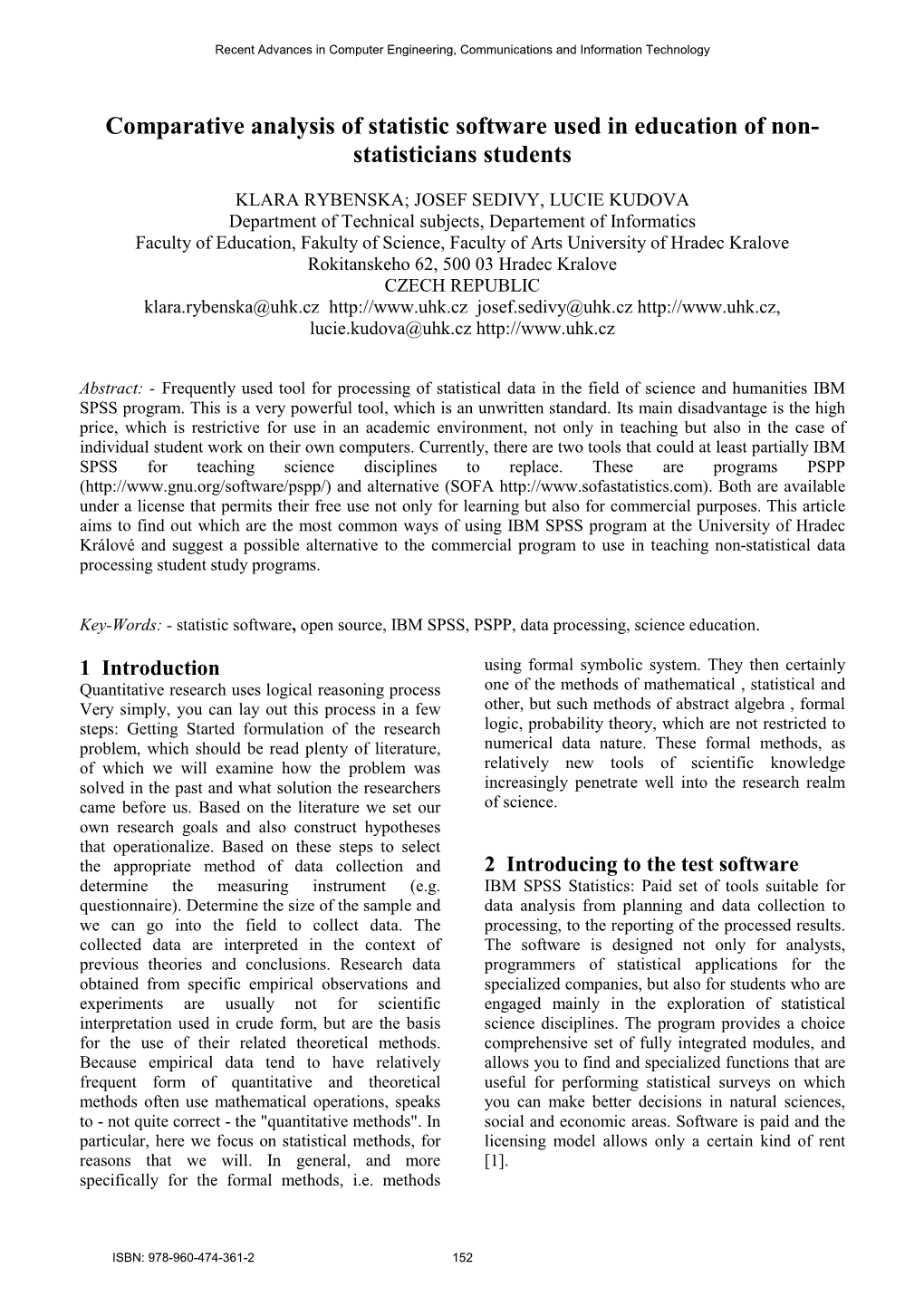 Comparative Analysis of Statistic Software Used in Education of Non- Statisticians Students