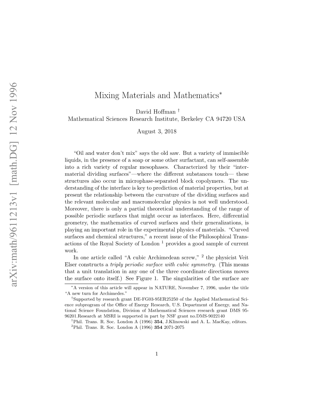 [Math.DG] 12 Nov 1996 Le Osrcsa Constructs Elser H Ufc Noisl