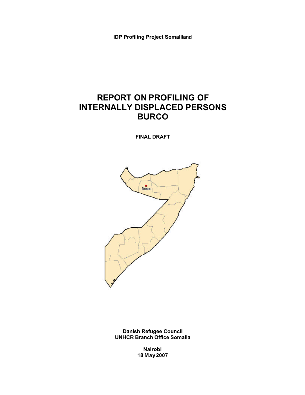 Burco IDP Profiling Report 2007-05-18