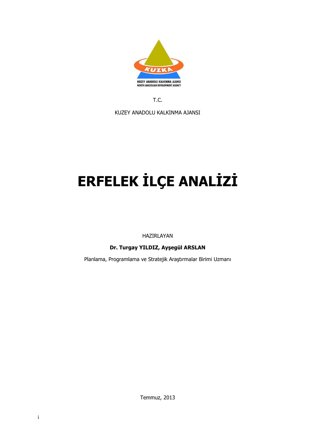 Erfelek İlçe Analizi 1.659 KB / .Pdf