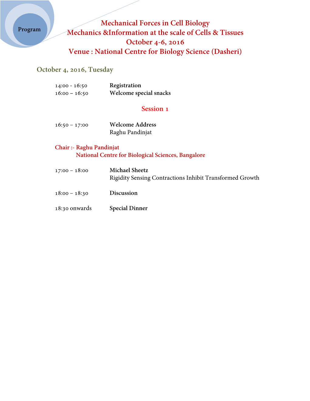 Mechanical Forces in Cell Biology