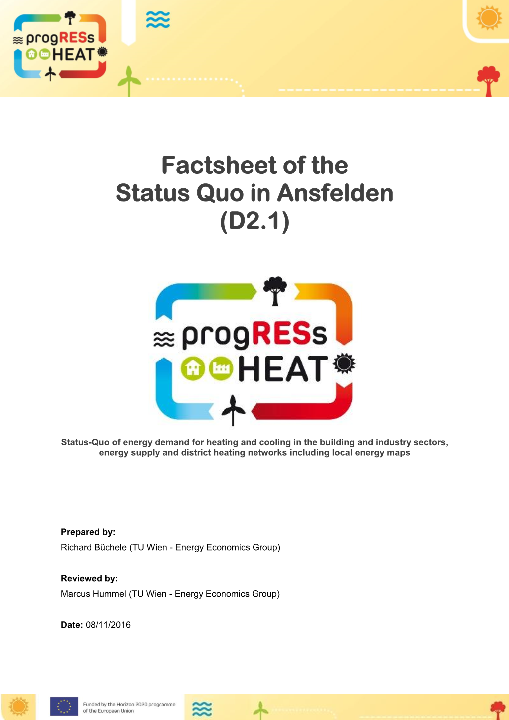 Factsheet of the Status Quo in Ansfelden (D2.1)