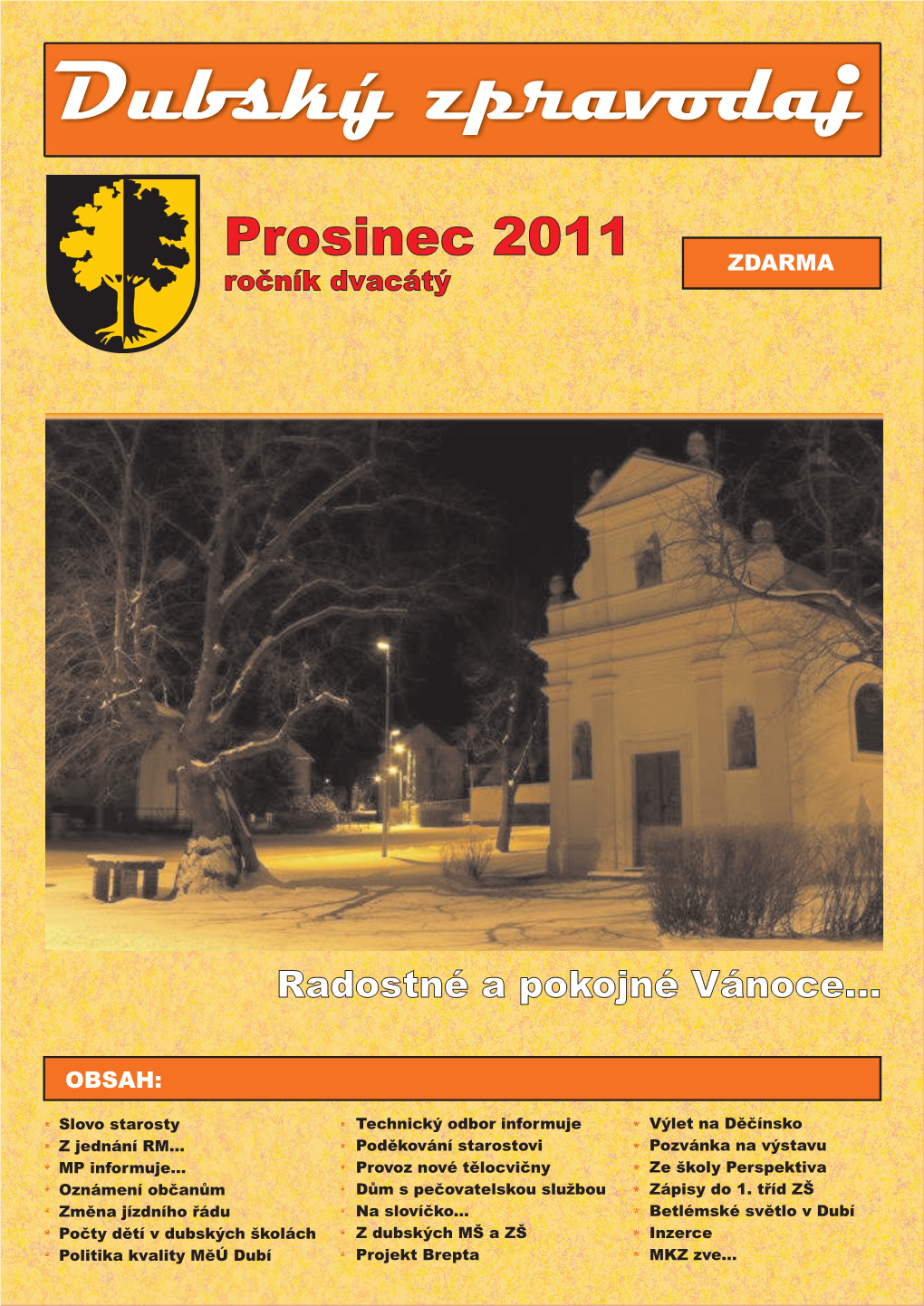 Prosinec 2011 ZDARMA Ročník Dvacátý