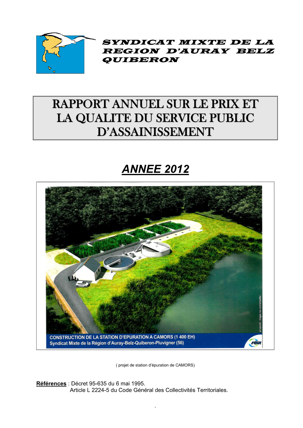 Rapport Annuel Sur Le Prix Et La Qualite Du Service Public D’Assainissement
