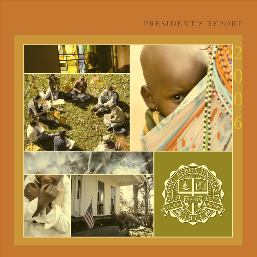 President's Report Web.Indd
