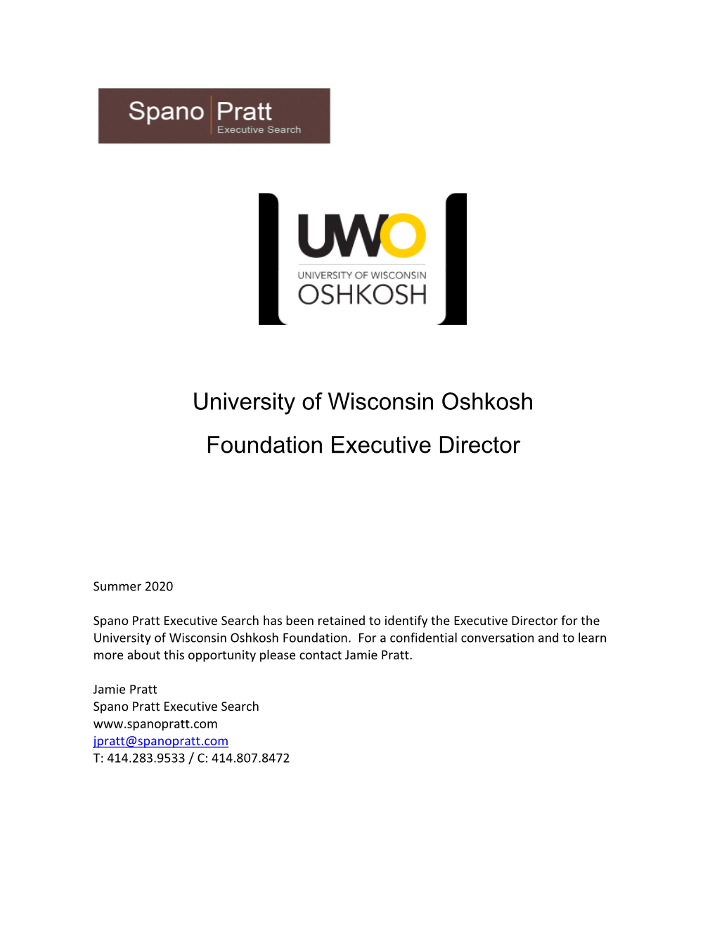 University of Wisconsin Oshkosh Foundation Executive Director