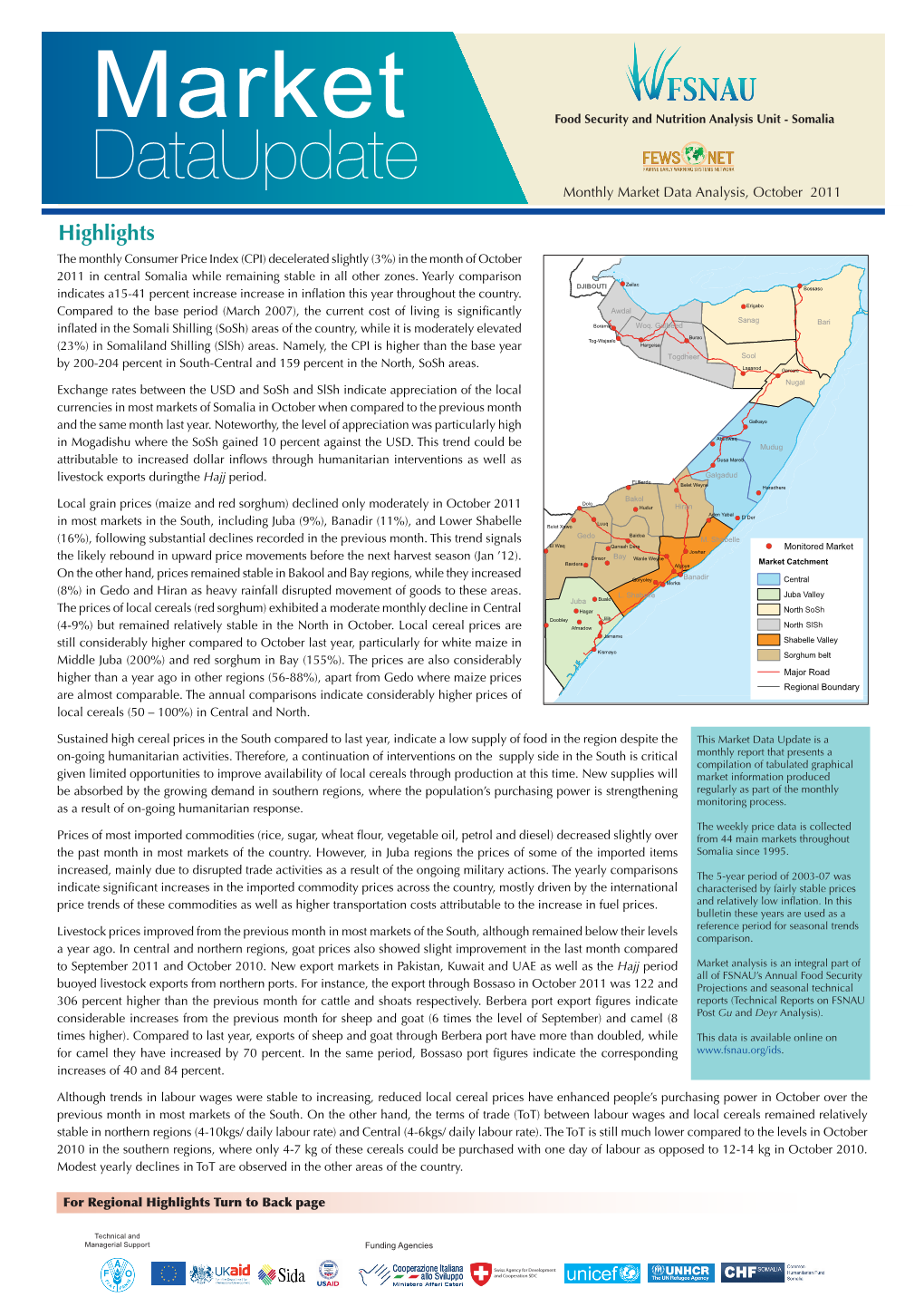 Market Food Security and Nutrition Analysis Unit - Somalia