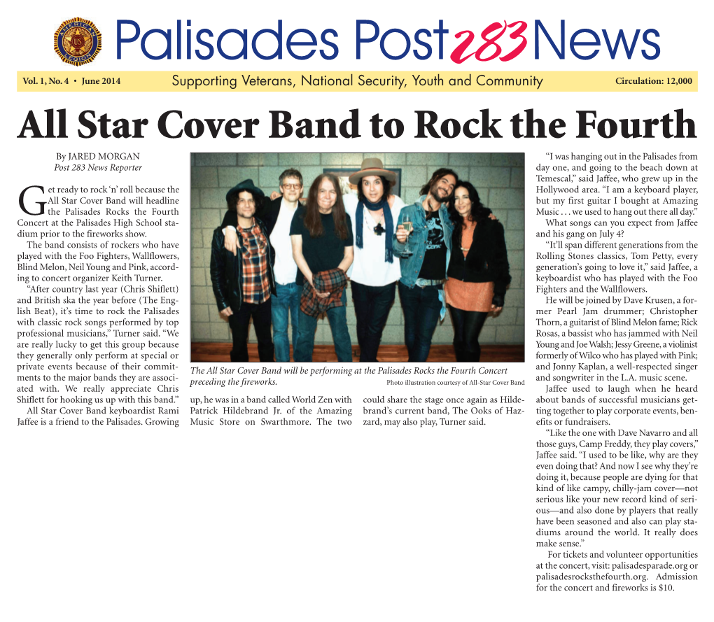 Star Cover Band to Rock the Fourth