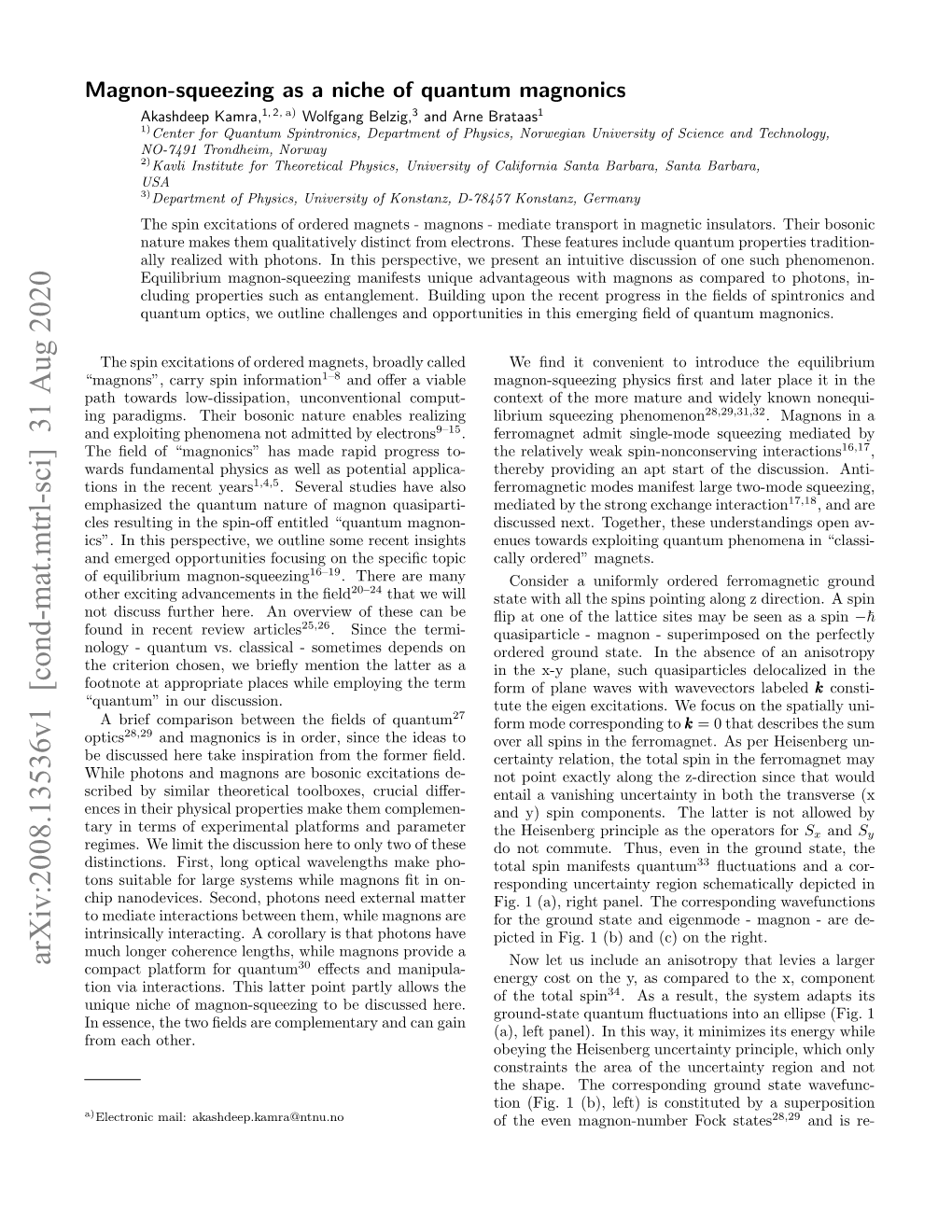 Magnon-Squeezing As a Niche of Quantum Magnonics